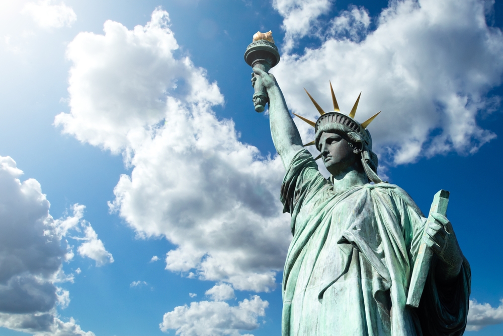 Statue of Liberty monument in the USA